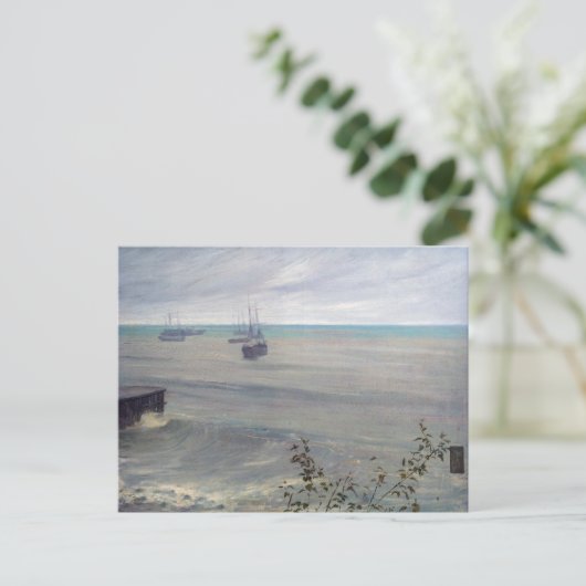 James Whistler - Symfonie in grijs en groen Briefkaart (Staand voorkant)