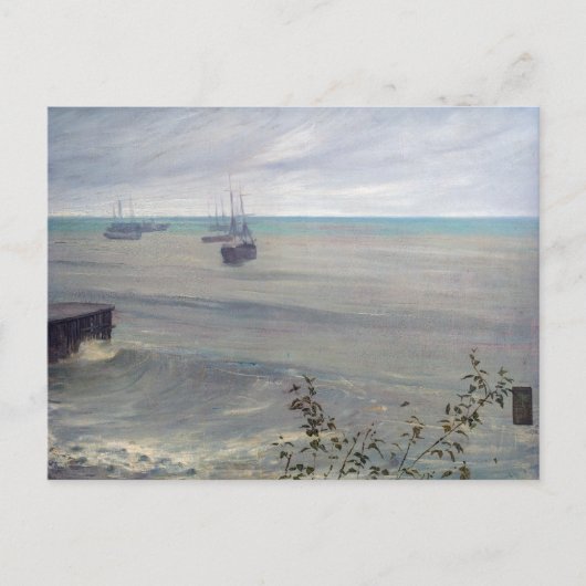James Whistler - Symfonie in grijs en groen Briefkaart (Voorkant)