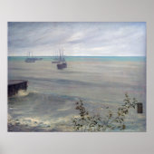 James Whistler - Symfonie in grijs en groen Poster (Voorkant)