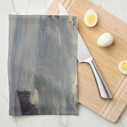 James Whistler - Symfonie in grijs en groen Theedoek (Quarter Fold)