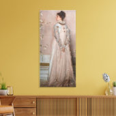 James Whistler - Symfonie in Vleeskleur en Roze Canvas Afdruk (Insitu (Woonkamer))