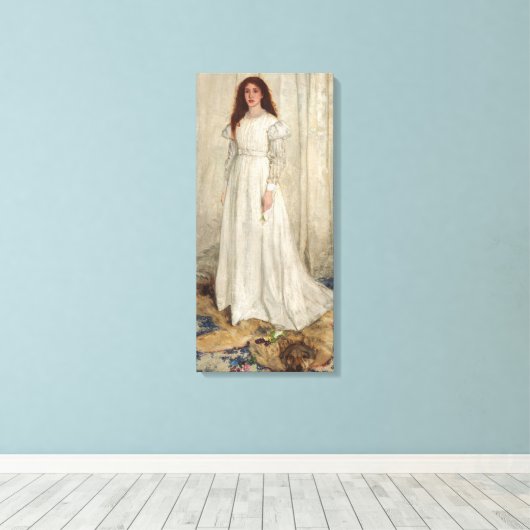 James Whistler - Symfonie in White No. 1 Canvas Afdruk (Insitu (Houten vloer))