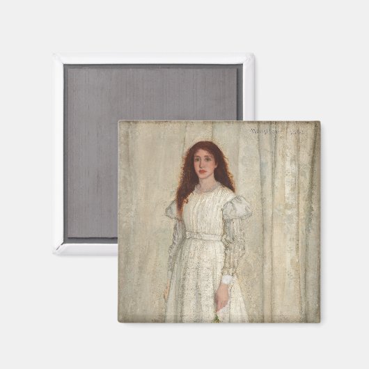James Whistler - Symfonie in White No. 1 Magneet (Voorkant / Achterkant)