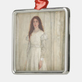 James Whistler - Symfonie in White No. 1 Metalen Ornament (Links)