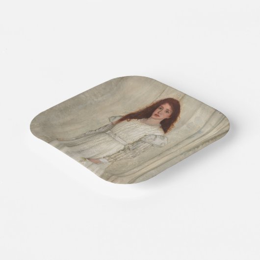 James Whistler - Symfonie in White No. 1 Papieren Bordje (Gebogen)