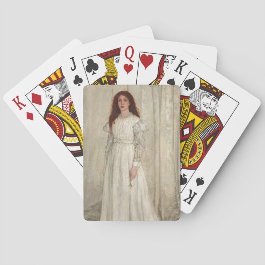 James Whistler - Symfonie in White No. 1 Pokerkaarten (Achterkant)