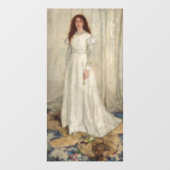 James Whistler - Symfonie in White No. 1 Raamsticker (Vel)