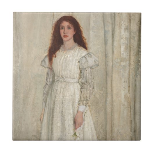James Whistler - Symfonie in White No. 1 Tegeltje (Voorkant)