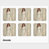 James Whistler - Symfonie in White No. 1 Vierkante Sticker (Vel)