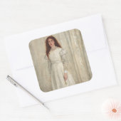 James Whistler - Symfonie in White No. 1 Vierkante Sticker (Envelop)