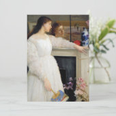 James Whistler - Symfonie in White No. 2 Bedankkaart (Staand voorkant)