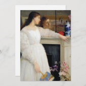 James Whistler - Symfonie in White No. 2 Bedankkaart (Voorkant / Achterkant)