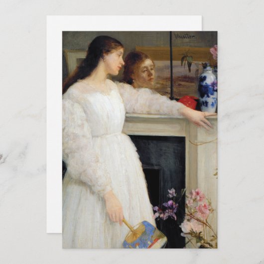 James Whistler - Symfonie in White No. 2 Bedankkaart (Voorkant / Achterkant)
