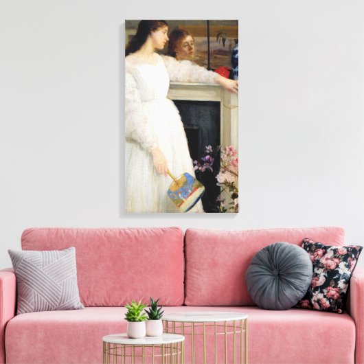 James Whistler - Symfonie in White No. 2 Canvas Afdruk (Insitu (Woonkamer))