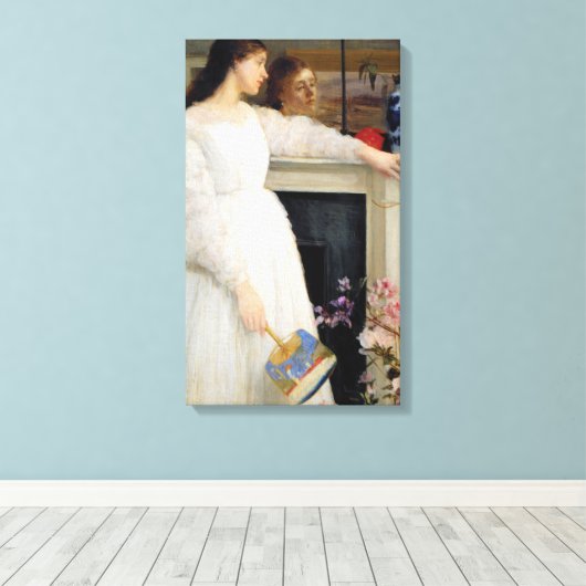 James Whistler - Symfonie in White No. 2 Canvas Afdruk (Insitu (Houten vloer))