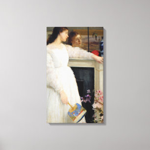James Whistler - Symfonie in White No. 2 Canvas Afdruk