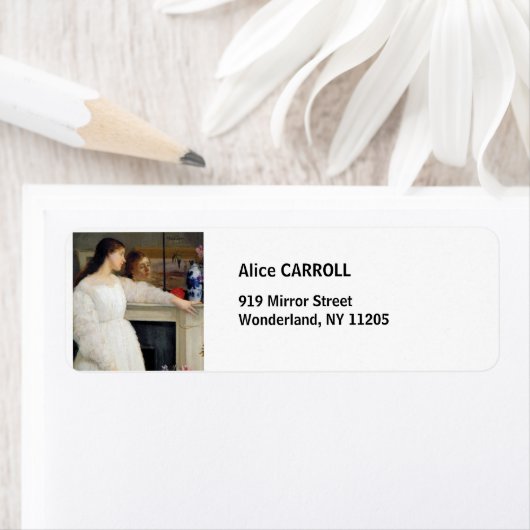 James Whistler - Symfonie in White No. 2 Etiket (Insitu)