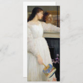 James Whistler - Symfonie in White No. 2 Kaart (Voorkant / Achterkant)