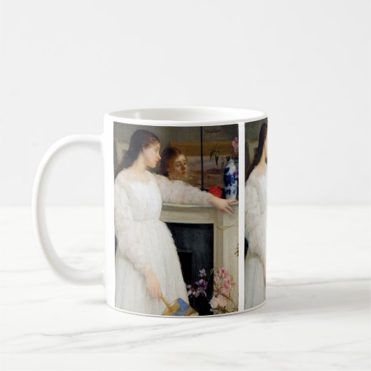 James Whistler - Symfonie in White No. 2 Koffiemok (Links)