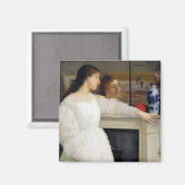 James Whistler - Symfonie in White No. 2 Magneet (Voorkant / Achterkant)
