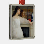 James Whistler - Symfonie in White No. 2 Metalen Ornament (Rechts)