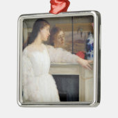 James Whistler - Symfonie in White No. 2 Metalen Ornament (Links)