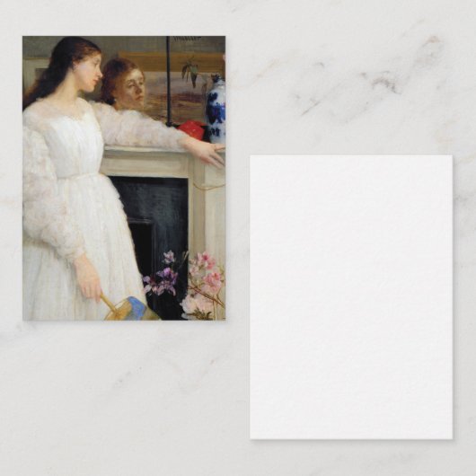 James Whistler - Symfonie in White No. 2 Notitiekaartje (Voorkant / Achterkant)