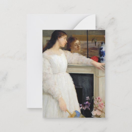 James Whistler - Symfonie in White No. 2 Notitiekaartje (Voorkant)