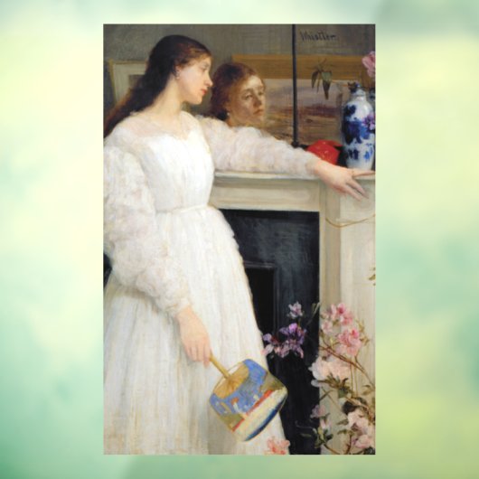James Whistler - Symfonie in White No. 2 Raamsticker (Vel 3)