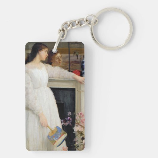 James Whistler - Symfonie in White No. 2 Sleutelhanger (achterkant)