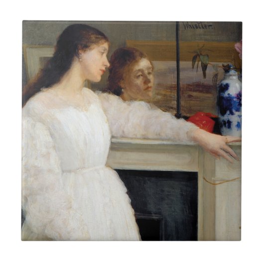 James Whistler - Symfonie in White No. 2 Tegeltje (Voorkant)