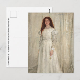 James Whistler - Symfonie in wit nr. 1 Briefkaart
