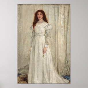 James Whistler - Symfonie in wit nr. 1 Poster