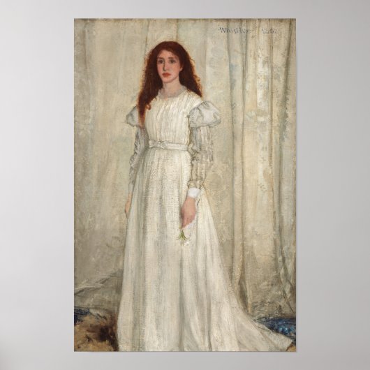 James Whistler - Symfonie in wit nr. 1 Poster (Voorkant)
