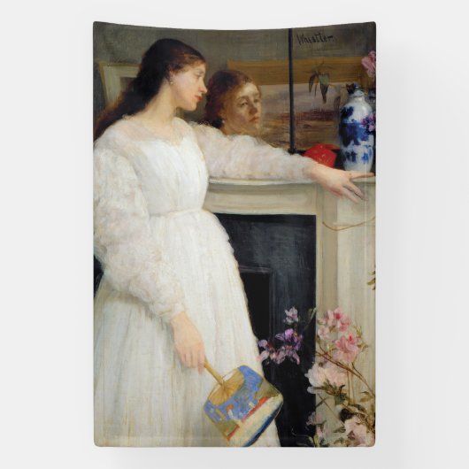 James Whistler - Symfonie in wit Nr. 2 Spandoek (Verticaal)
