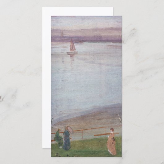 James Whistler - Variaties in Paars en Groen Bedankkaart (Voorkant / Achterkant)