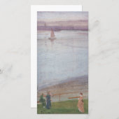 James Whistler - Variaties in Violet en Groen Bedankkaart (Voorkant / Achterkant)