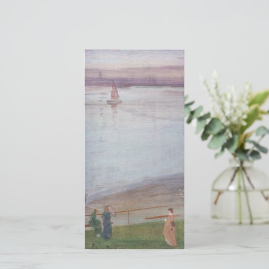 James Whistler - Variaties in Violet en Groen Bedankkaart (Staand voorkant)