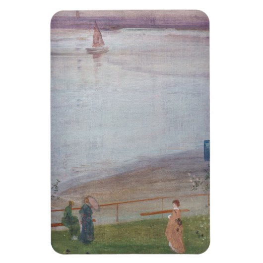 James Whistler - Variaties in Violet en Groen Magneet (Verticaal)