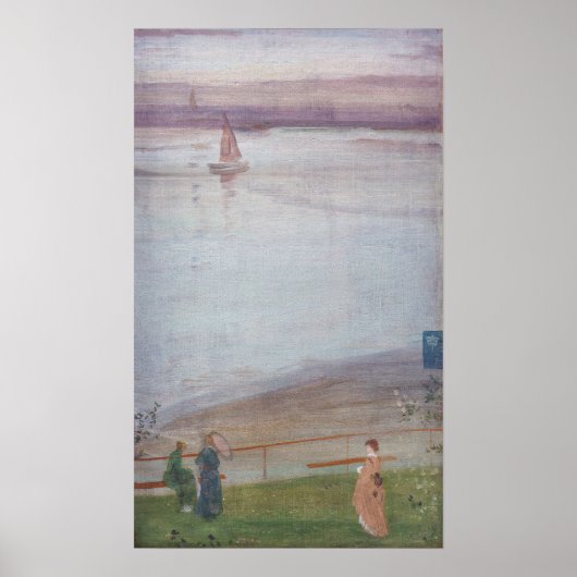 James Whistler - Variaties in Violet en Groen Poster (Voorkant)