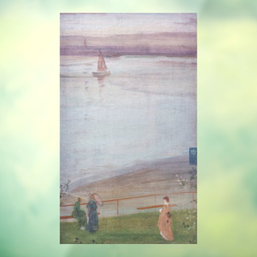 James Whistler - Variaties in Violet en Groen Raamsticker (Vel 3)