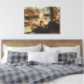 James Whistler - Wapping Canvas Afdruk (Insitu (Slaapkamer))