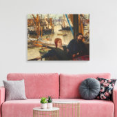 James Whistler - Wapping Canvas Afdruk (Insitu (Woonkamer))