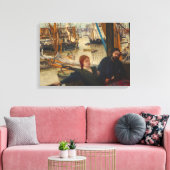 James Whistler - Wapping Canvas Afdruk (Insitu (Woonkamer))