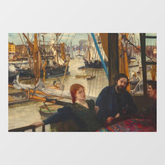 James Whistler - Wapping Raamsticker (Vel)