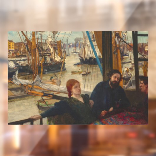 James Whistler - Wapping Raamsticker (Vel 2)