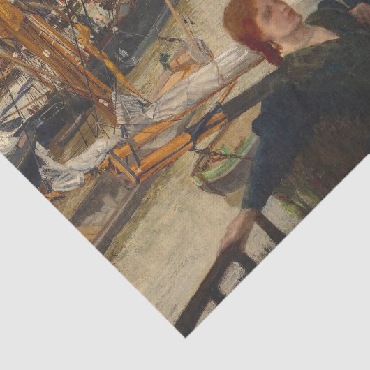 James Whistler - Wapping Tissuepapier (Detail)