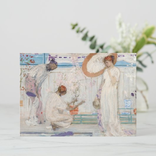 James Whistler - White Symphony, Three Girls Bedankkaart (Staand voorkant)