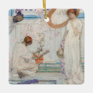 James Whistler - White Symphony, Three Girls Keramisch Ornament