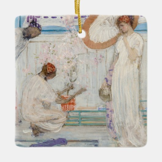 James Whistler - White Symphony, Three Girls Keramisch Ornament (Voorkant)